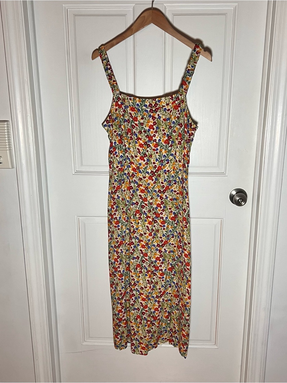 Velvet by Graham & Spencer Yellow Floral Midi Dress
